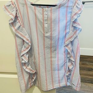 Saint James organic cotton sleeveless blouse. New with tags and never worn